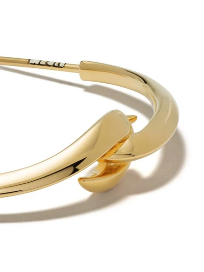 Shop Shaun Leane Hook Hoop Earrings In Gold