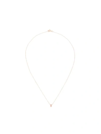Shop Natalie Marie 9kt Rose Gold Marquise Rutilated Quartz Pendant Necklace