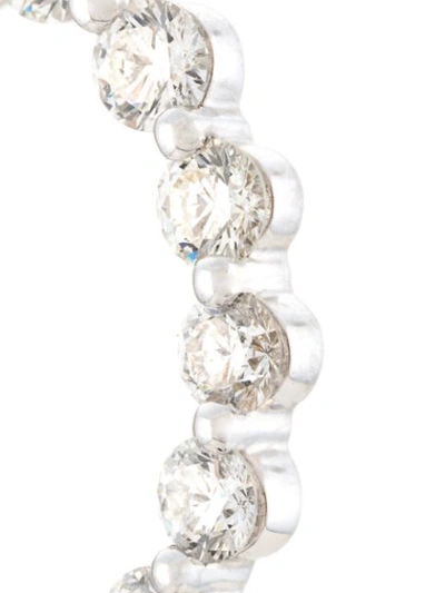 Shop Anita Ko 18kt White Gold Garland Diamond Earrings In Silver