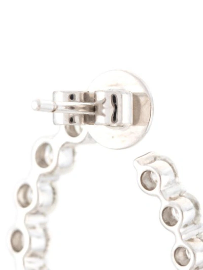 Shop Anita Ko 18kt White Gold Garland Diamond Earrings In Silver