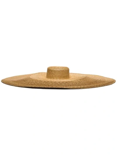 Shop Eliurpi Le Grand Straw Hat In Neutrals