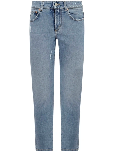 Givenchy Distressed-finish Skinny Jeans In Blue