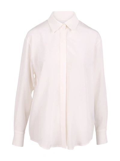 Shop Federica Tosi Silk Shirt In White