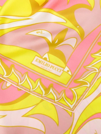 Shop Emilio Pucci Tropico Print Scarf In Pink