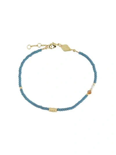 Shop Anni Lu Wave Chaser Bracelet In Blue