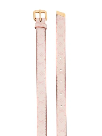 Pre-owned Louis Vuitton Cherry Blossom Ceinture 腰带（典藏款） In Pink