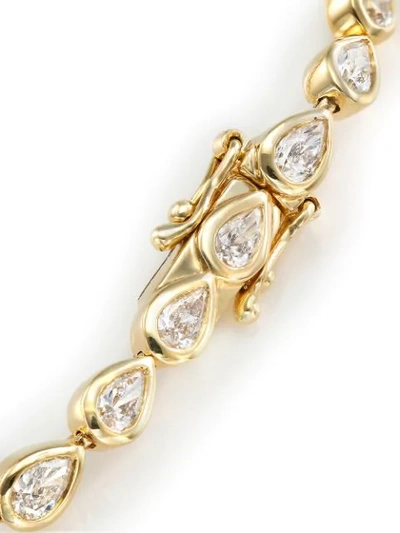 Shop Anita Ko 18kt Yellow Gold Pear Tennis Link Bracelet