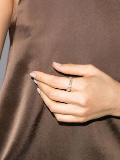 Suzanne Kalan 18kt Yellow Gold Icon Baguette Diamond Ring In Metallic