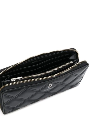 Shop Marc Jacobs The Quilted Softshot Continental Wallet In Black