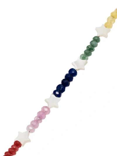 Shop Roxanne First 14kt Rose Gold, Pearl And Jade Anklet In Pink