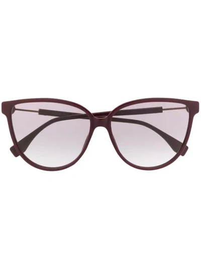 Shop Fendi Cat-eye Frame Sunglasses In Purple