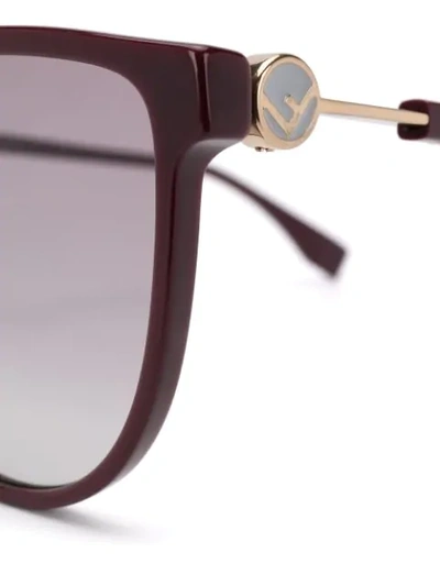 Shop Fendi Cat-eye Frame Sunglasses In Purple
