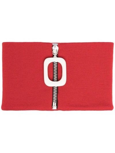 Shop Jw Anderson Jwa Neckband In Red