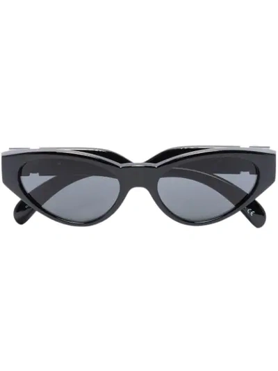 Shop Versace Medusa Cat-eye Frame Sunglasses In Black