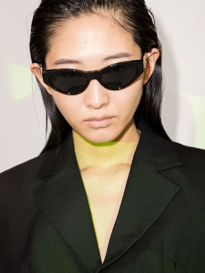 Shop Versace Medusa Cat-eye Frame Sunglasses In Black