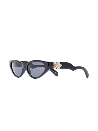 BLACK MEDUSA CAT EYE SUNGLASSES