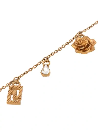 Shop Versace Medusa Charms Bracelet In Gold