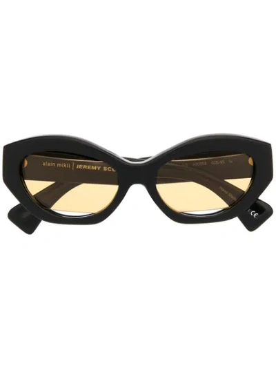 Shop Alain Mikli Cat-eye Sunglasses In Black