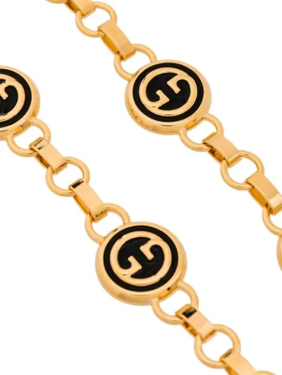Shop Gucci Logo-embellished Gold-tone Chain Belt In Metallic