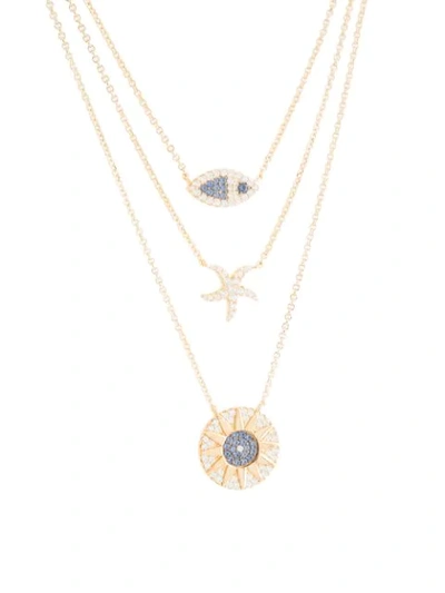 TROPICAL SEA 三链设计可调式项链