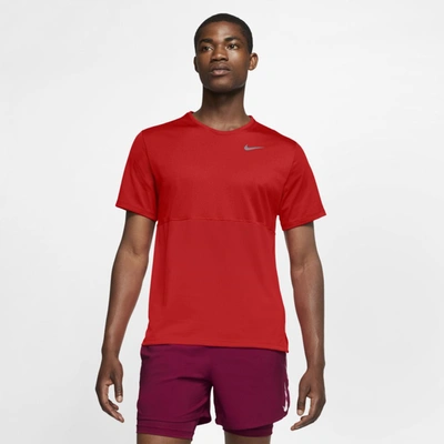 Nike Breathe Men's Running Top In Chile Red,chile Red | ModeSens