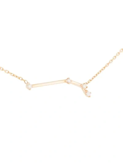 Shop Sarah & Sebastian 10kt Yellow Gold Diamond Celestial Aries Necklace