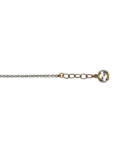 Shop Gucci Pearl-detail Bee Bracelet In White