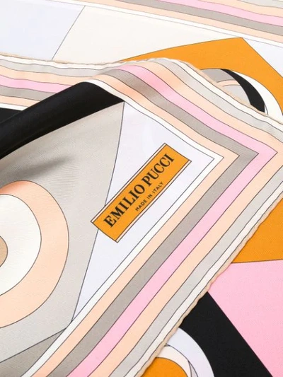 Shop Emilio Pucci Occhi Print Scarf In Multicolour