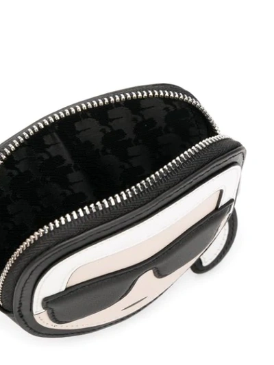 Shop Karl Lagerfeld K/ikonik Coin Purse In Black