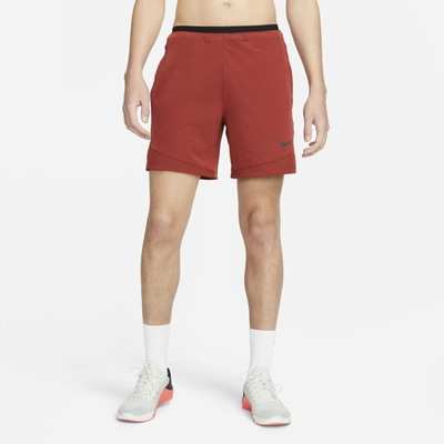 Nike Pro Rep Men's Shorts In Dark Cayenne,black | ModeSens