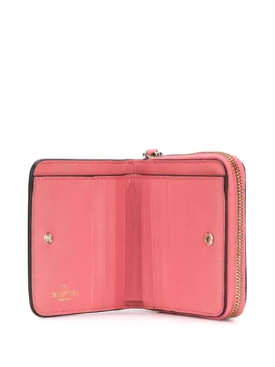 Shop Valentino Rockstud Wallet In Pink
