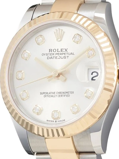 Shop Rolex Unworn Oyster Perpetual Datejust 31mm In Silver