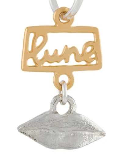 Wouters & Hendrix Mouth Drop Earrings In Silver
