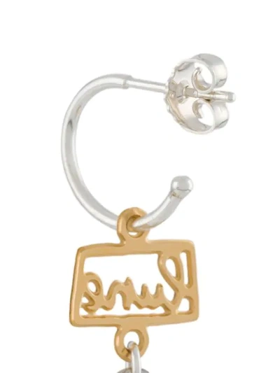 Wouters & Hendrix Mouth Drop Earrings In Silver
