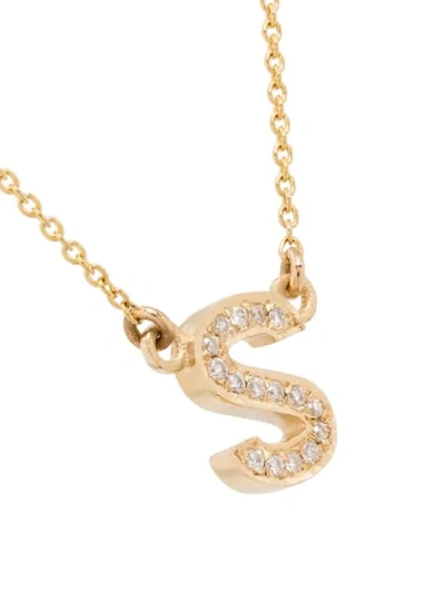 Shop Roxanne First 14kt Yellow Gold S Initial Necklace