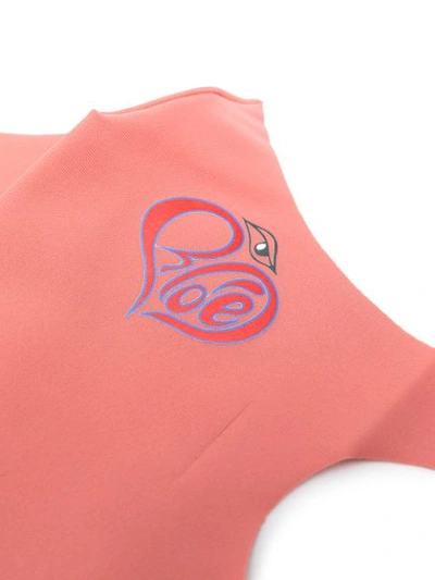 Shop Chloé Logo-print Face Mask In Pink
