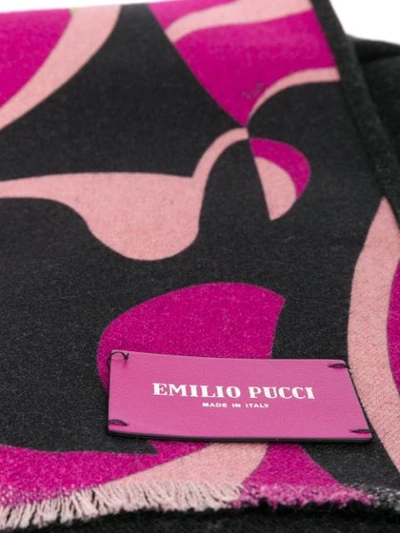 Shop Emilio Pucci X Koché Printed Wool Scarf In Black