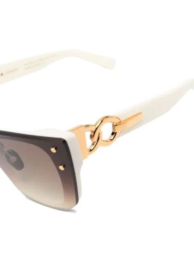 Shop Balmain Eyewear Cat-eye Frame Tinted Sunglasses In Neutrals