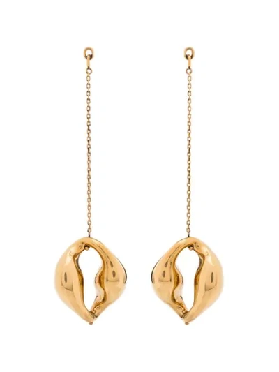 Shop Chloé Trudie Pendant Earrings In Gold