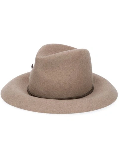 Shop Isabel Marant Wool Trilby In Neutrals