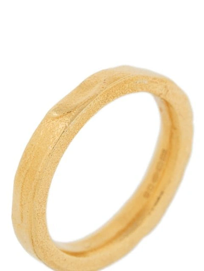 Shop Alighieri Metallic-tone Band Ring In Gold