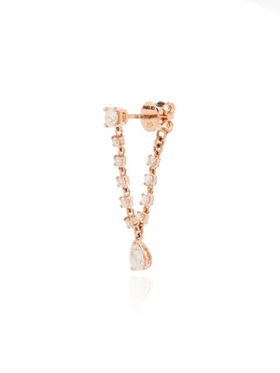 Shop Anita Ko 18kt Rose Gold Olivia Diamond Drop Earring In Pink