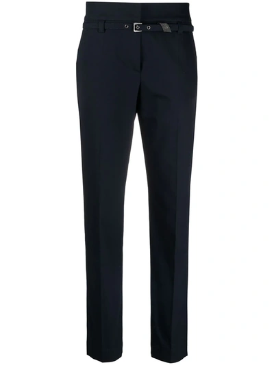 Shop Brunello Cucinelli Slim-leg Trousers In Blue