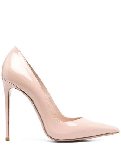 Shop Le Silla Pointed Toe Leather Pumps In Pink