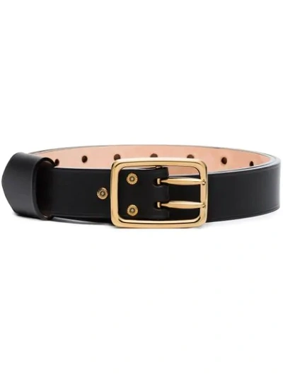 Shop Chloé Adjustable Calf Leather Belt In Black
