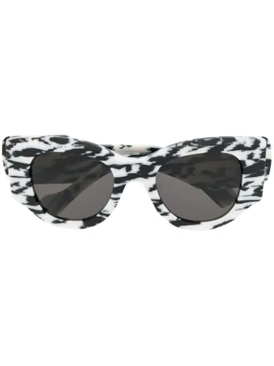 Shop Balenciaga Paris Cat Eye-frame Sunglasses In Black