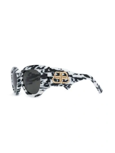 Shop Balenciaga Paris Cat Eye-frame Sunglasses In Black