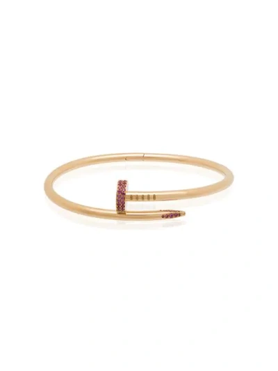 Shop Mad Paris Customised 18kt Yellow Gold Cartier Juste Un Clou Bracelet