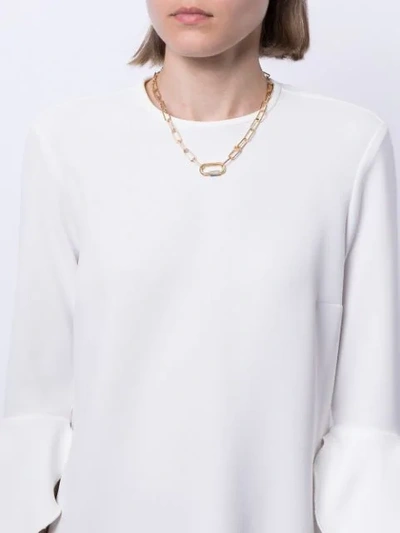 Shop Apm Monaco Yacht Club Sliding-ring Necklace In Gold