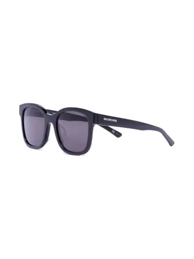 Shop Balenciaga Oversized Square-frame Sunglasses In Black